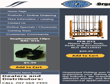 Tablet Screenshot of orgfishing.com